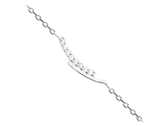 Bracelet argent rhodi et oxydes