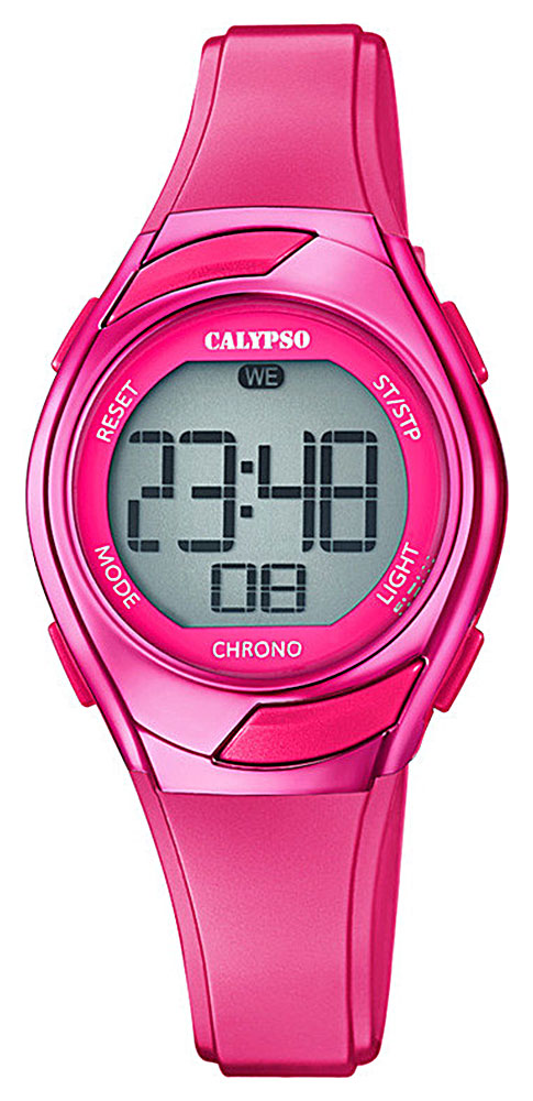 Calypso Digital Crush Montre femme cadran Digital bracelet Blanc-K5677/1